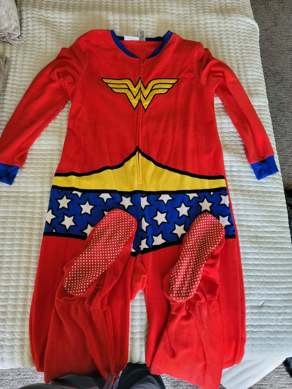 Women's Wonder Woman One-Piece Costume Pajamas